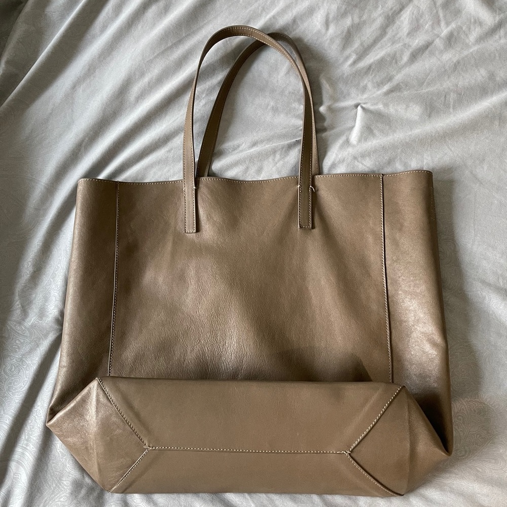 Massimo Dutti Napa leather bag